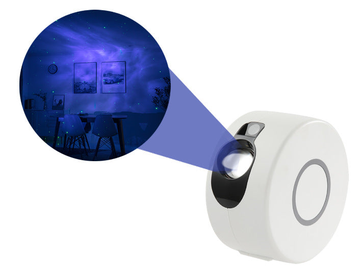 Galaxy projector, grey and white colours